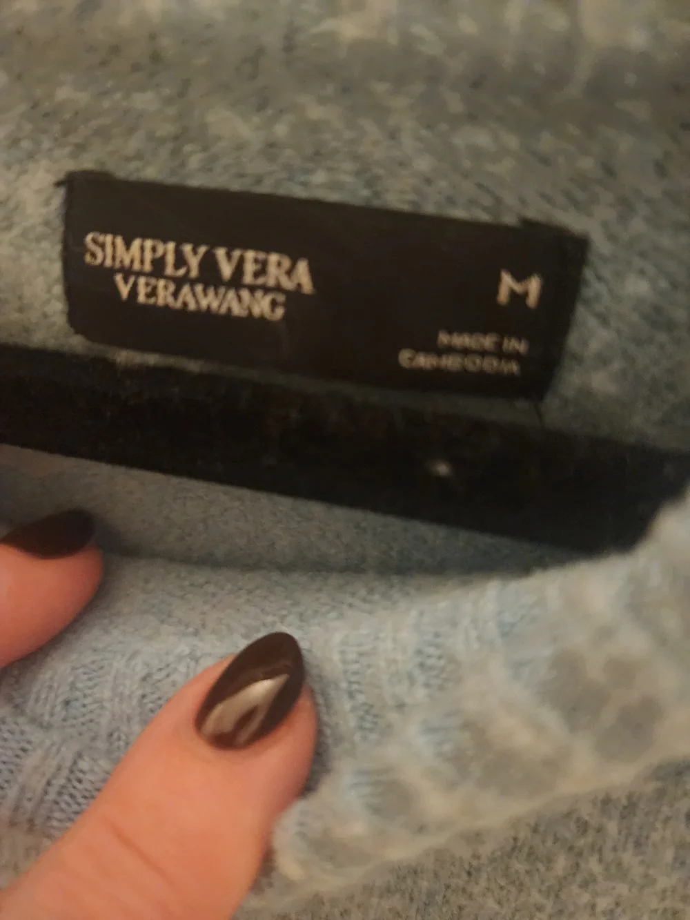 Cashmere blend baby blue vera wang Sweater